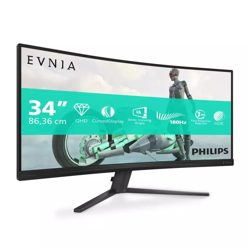 Philips Evnia 34M2C3500L/00 arvutimonitor 86,4 cm (34 tolli) 3440 x 1440 pikslit Wide Quad HD LCD must