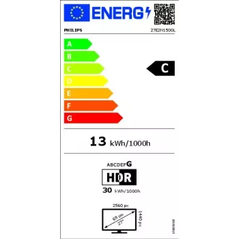 Philips 1000 seeria 27E2N1500L/00 arvutimonitor 68,6 cm (27 tolli) 2560 x 1440 pikslit Quad HD LED must