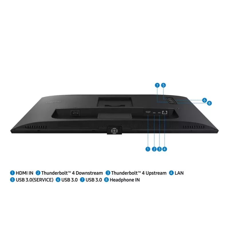 Samsung S80TB arvutimonitor 68,6 cm (27 tolli) 3840 x 2160 pikslit 4K Ultra HD LED must