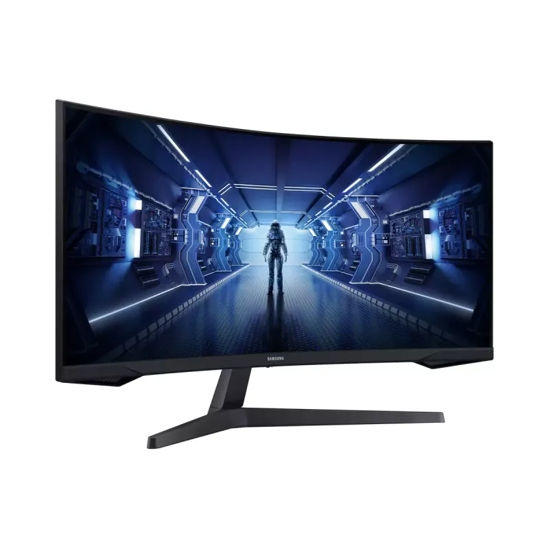 Samsung G55T arvutimonitor 86,4 cm (34 tolli) 3440 x 1440 pikslit UltraWide Quad HD LED must