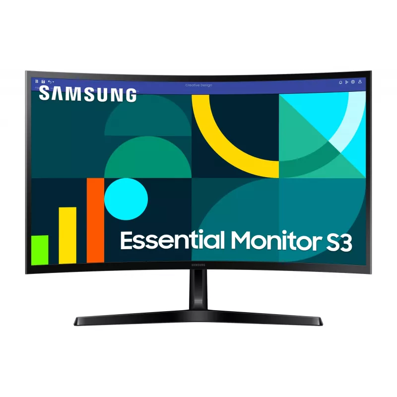Monitor Samsung 27 tolli S36GD Full HD (1920×1080), VA LCD, 100 Hz, 4 ms, 1800R kumer, HDMI ja VGA, VESA 75x75, must