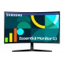 Monitor Samsung 27 tolli S36GD Full HD (1920×1080), VA LCD, 100 Hz, 4 ms, 1800R kumer, HDMI ja VGA, VESA 75x75, must
