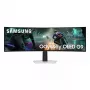 49-tolline OLED-kaarega monitor Samsung S49DG910SU — Dual QHD 5120×1440, 32:9, 0,03 ms, 2×USB-C, VESA, kõrguse reguleerimine