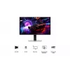 Monitor Samsung S32FG810SU 32 tolli OLED 2160 x 3840 4K UHD, 0,03 ms, 178° vaatenurk, VESA, kõrguse reguleerimine, hõbedane