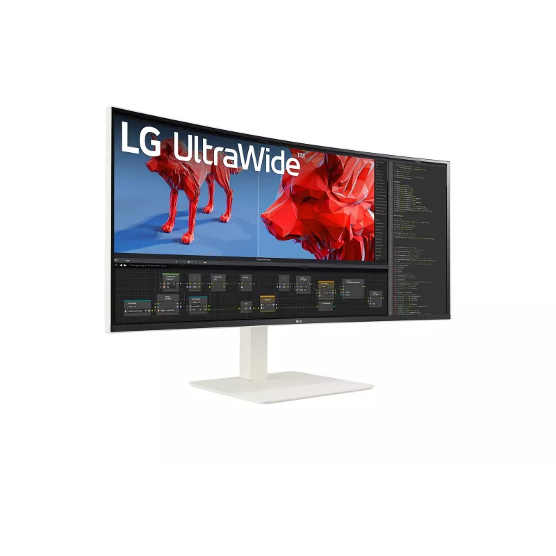 LG 38BR85QC-W arvutimonitor 96,5 cm (38 tolli) 3840 x 1600 pikslit UltraWide Quad HD+ LCD Valge