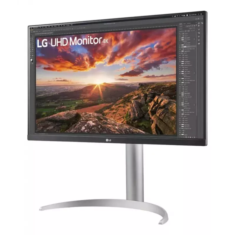 27-tolline LG 27UP850K-W.AEU 4K UHD IPS LED monitor, 3840×2160, HDR10, 60Hz, 5ms, USB-C PD 90W, 2×USB-C, 2×HDMI, DisplayPort 1.4, 27 tolli