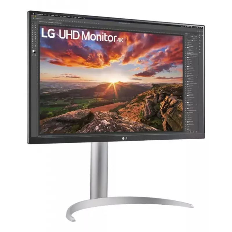 27-tolline LG 27UP850K-W.AEU 4K UHD IPS LED monitor, 3840×2160, HDR10, 60Hz, 5ms, USB-C PD 90W, 2×USB-C, 2×HDMI, DisplayPort 1.4, 27 tolli