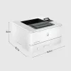 HP LaserJet Pro 4002dn printer, laser, 1200 x 1200 DPI, A4, 40 ppm, kahepoolne printimine, valge