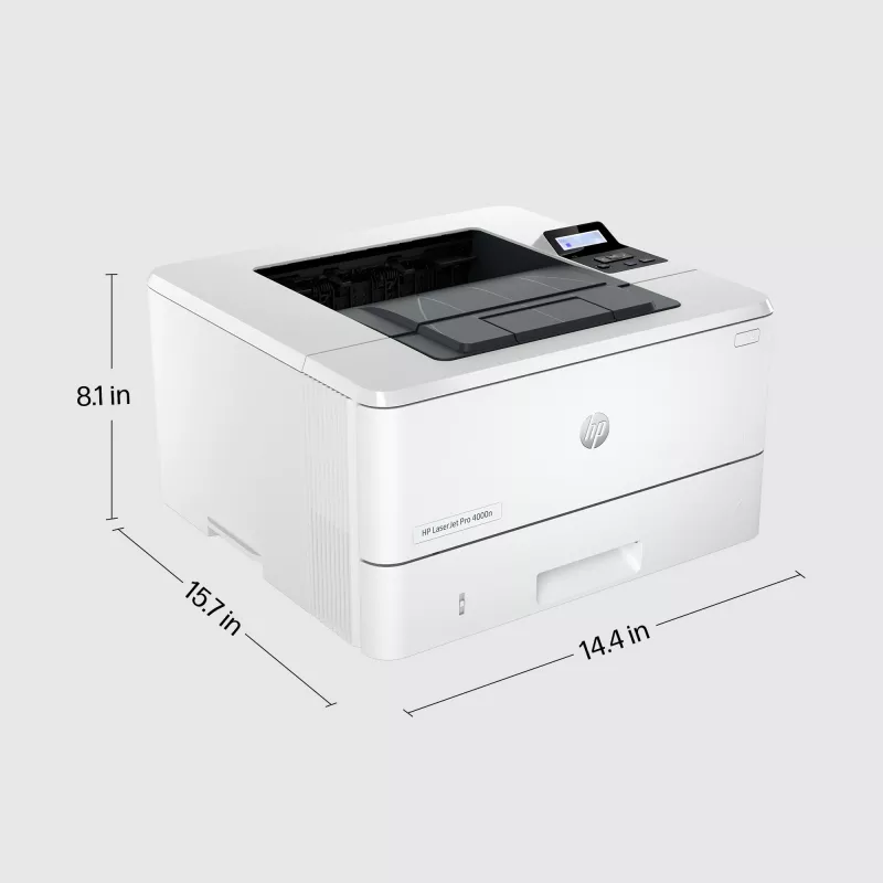 HP LaserJet Pro 4002dn printer, laser, 1200 x 1200 DPI, A4, 40 ppm, kahepoolne printimine, valge