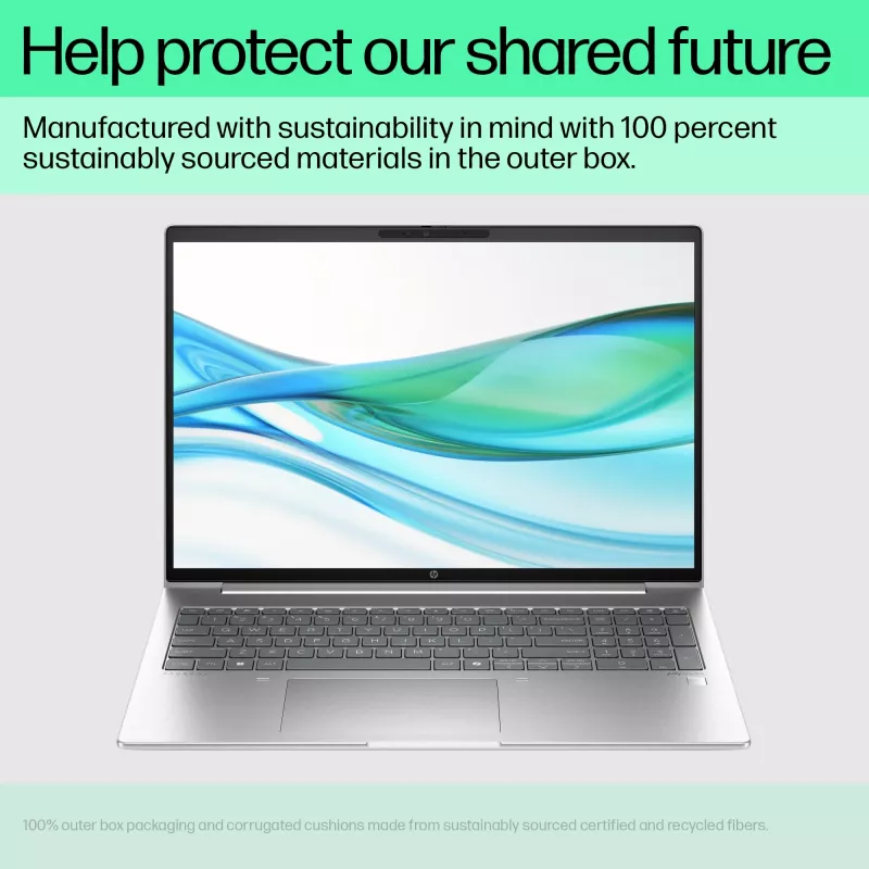 HP ProBook 460 G11 Intel Core Ultra 5 125U sülearvuti 40,6 cm (16 tolli) WUXGA 8 GB DDR5-SDRAM 256 GB SSD Wi-Fi 6E (802.11ax) Windows 11 Pro AI PC hõbedane