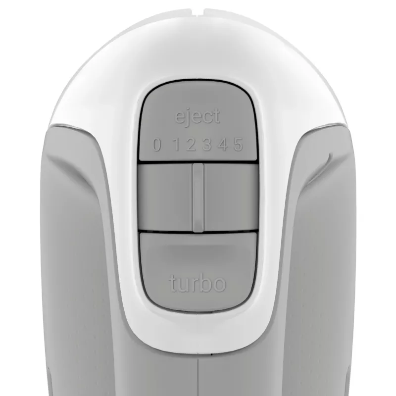 Käsisegisti Tefal Prep'Mix HT450B — 450 W, 5 kiirust, turbo, metallist visplid, valge