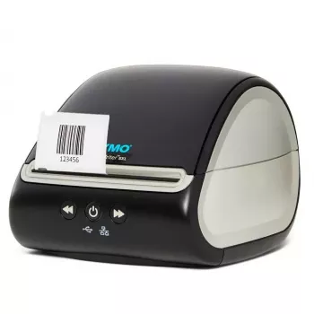 DYMO LabelWriter 5XL sildiprinter | Automaatne sildituvastusega silditegija | Prindib eriti laiu saatesilte AmazonDHL-ilt ja mujalt | Ideaalne e-kaubanduse müüjatele | EL-i 2 kontaktiga pistik