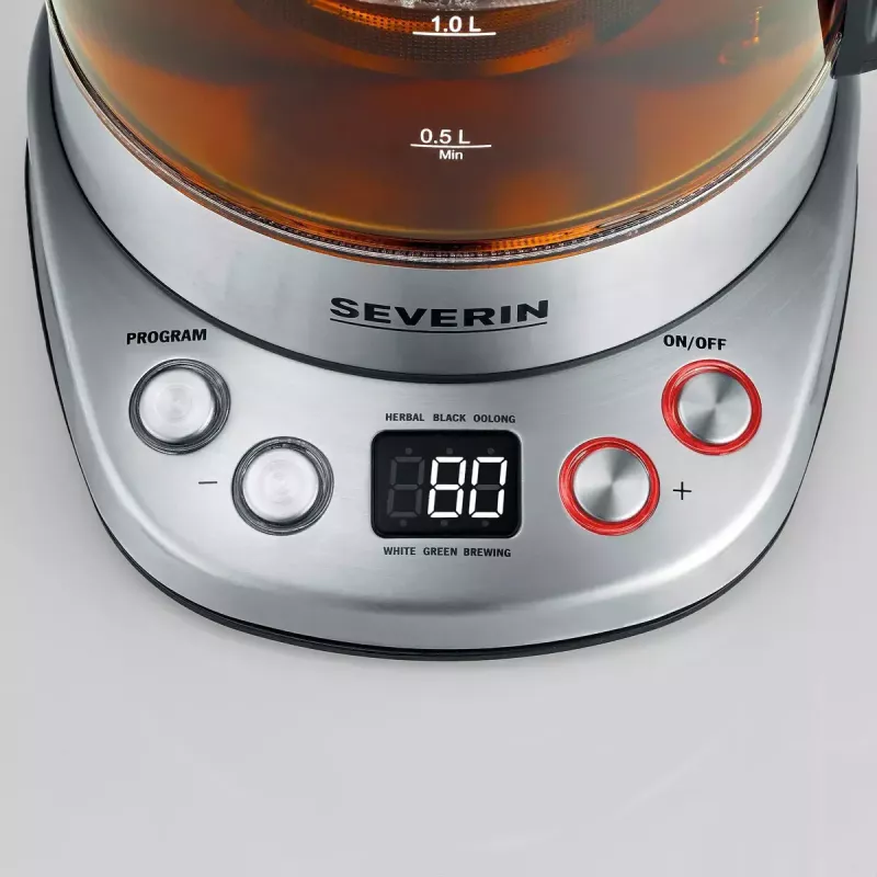 Elektriline veekeetja SEVERIN WK 3480 — 1,7 L mahutavus, 3000 W, valge, klaasist/plastist/roostevabast terasest korpus