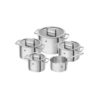 ZWILLING Vitality - 5-osaline roostevabast terasest potikomplekt klaasist kaantega (66460-000-0)