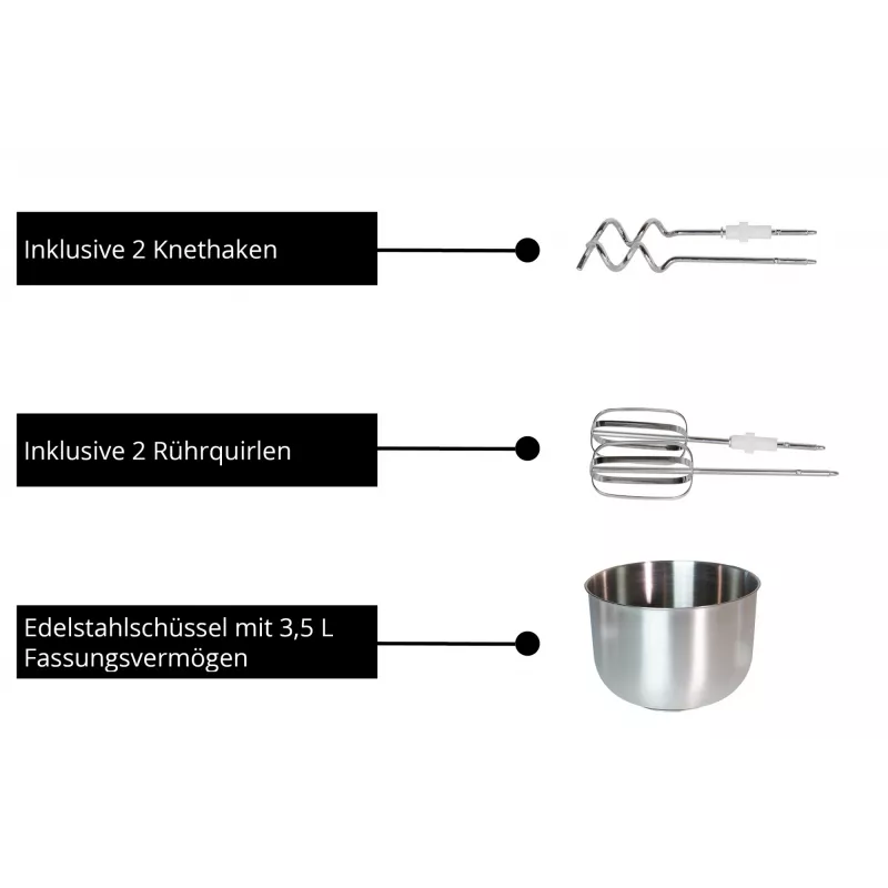 Hand mixer Unold 78720 500 W Valge plastik Stainless Steel