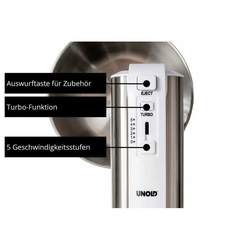 Hand mixer Unold 78720 500 W Valge plastik Stainless Steel
