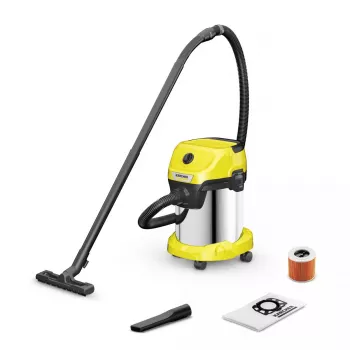 Trummel-imur Karcher WD 3 S V-17/4/20 — 17 L roostevabast terasest mahuti, 1000 W, märg- ja kuivpuhastus