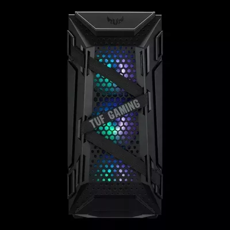 Arvuti korpus ASUS TUF GAMING CASE GT301 — Midi-Tower ATX, karastatud klaas, 3x120mm esiventilaatorit, 1x120mm tagumine, toetab ATX/Micro-ATX/Mini-ATX