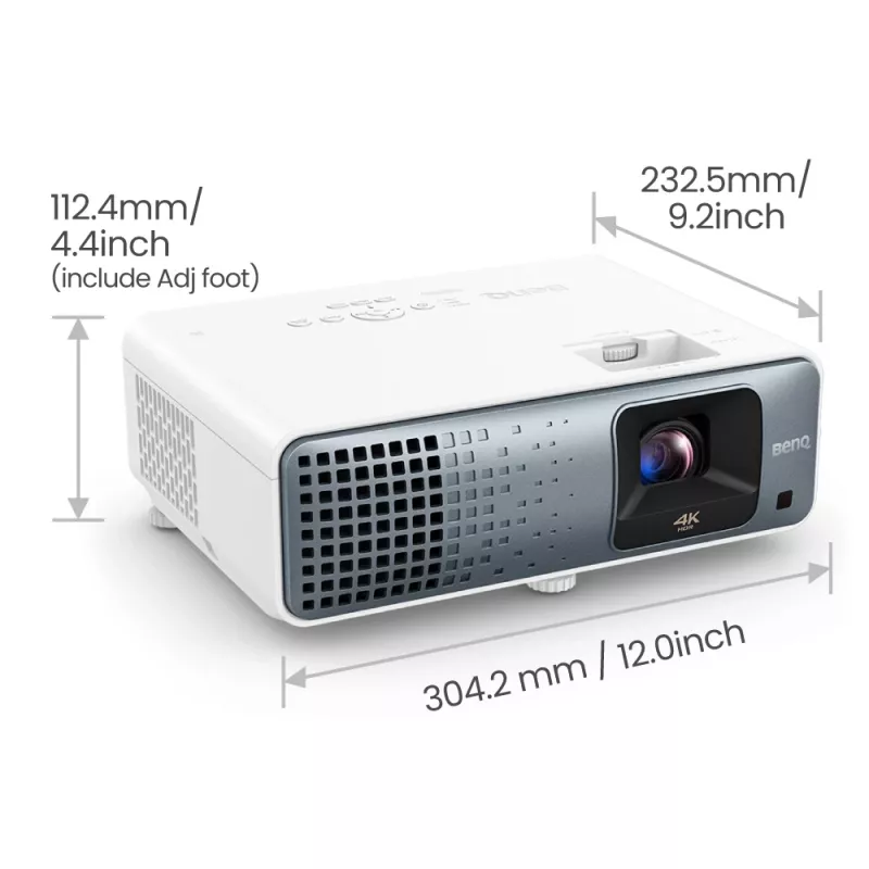 BenQ TK710 Standard heiteprojektor 3200 ANSI luumenit DLP UHD 4K (3840x2160) 3D Must, Valge