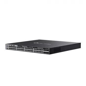 TP-Link Omada 48-porti Gigabit virnastatav L3 hallatav PoE+ lüliti 6 10G pesaga