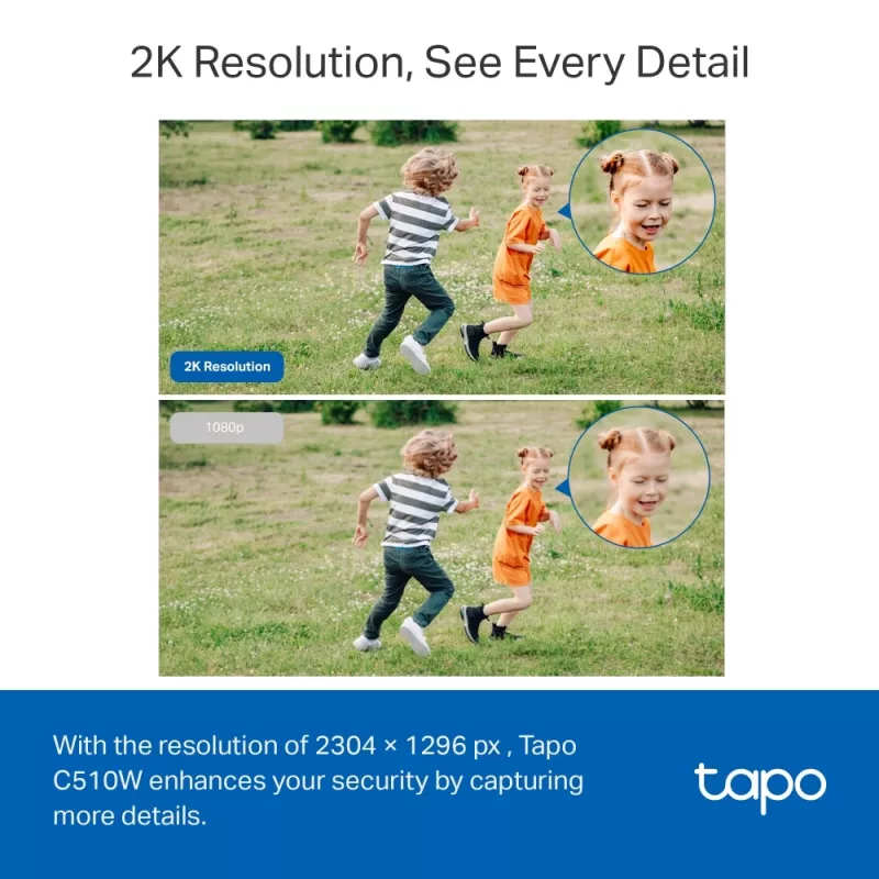TP-Link Tapo välispanoraam-/kallutusega turvakaamera Wi-Fi, IP-kaamera, sise- ja välispaigaldus, juhtmevaba, CE, FCC, RoHS, RCM, lagi, valge, must