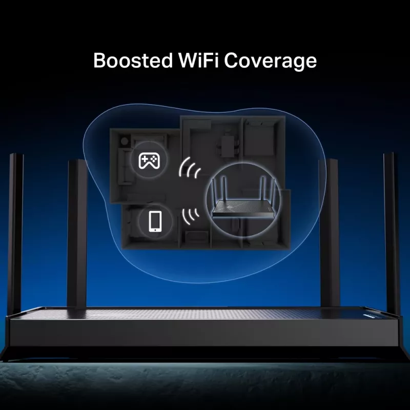 TP-Link Archer BE230 traadita ruuter 2,5 Gigabit Ethernet kaheribaline (2,4 GHz / 5 GHz) Must