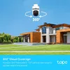 TP-Link Tapo väliturbekaamera pöörde- ja kallutusfunktsiooniga, IP-turvakaamera, sise- ja välitingimustesse, juhtmevaba, Amazon Alexa ja Google Assistant, sisemine, CE, FCC, RoHS, RCM