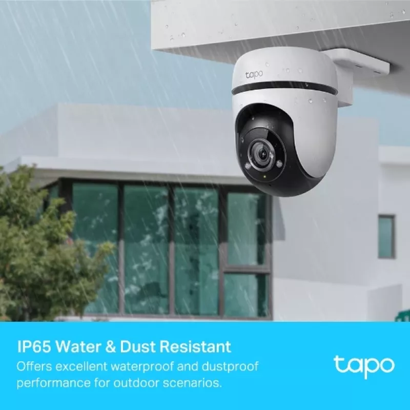 TP-Link Tapo väliturbekaamera pöörde- ja kallutusfunktsiooniga, IP-turvakaamera, sise- ja välitingimustesse, juhtmevaba, Amazon Alexa ja Google Assistant, sisemine, CE, FCC, RoHS, RCM