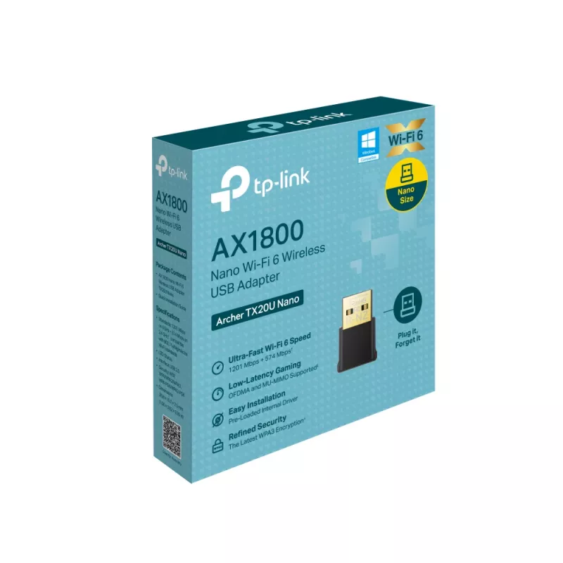 TP-Link Archer AX1800 Nano Wi-Fi 6 traadita USB-adapter