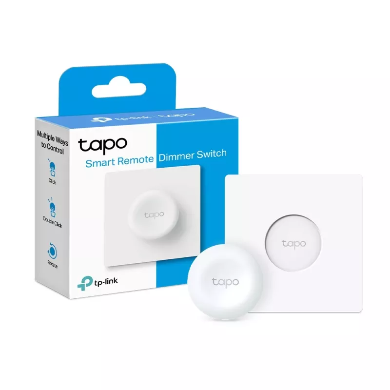 TP-Link Tapo Nutikas Kaugjuhtimisega Dimmerlüliti, Nutikas dimmer, Välispidine, Nupud, Pööratav, Valge, 886 - 922 MHz, Aku