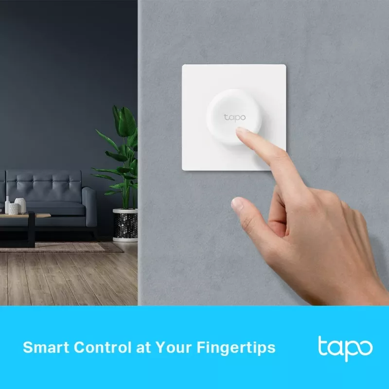 TP-Link Tapo Nutikas Kaugjuhtimisega Dimmerlüliti, Nutikas dimmer, Välispidine, Nupud, Pööratav, Valge, 886 - 922 MHz, Aku