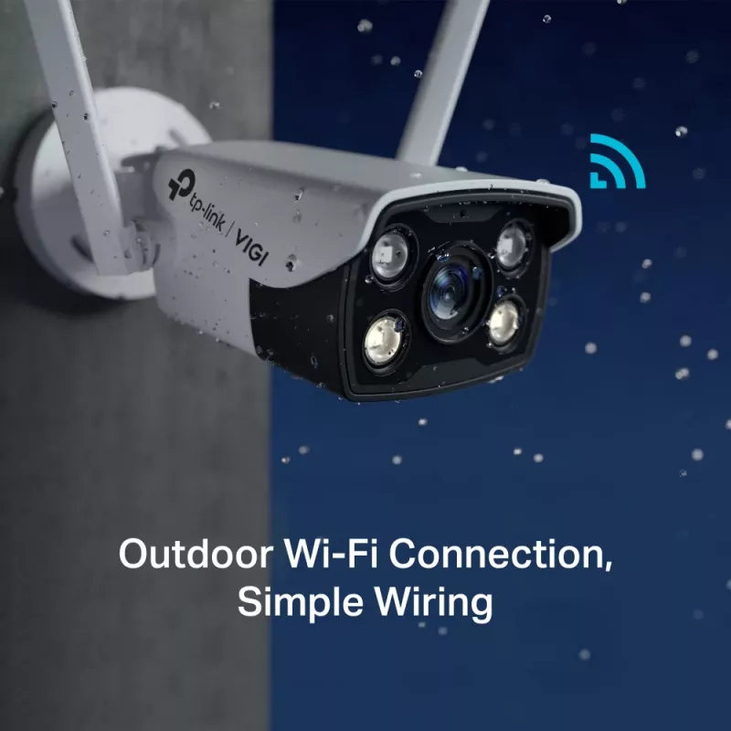 TP-Link VIGI 4MP välistingimustes kasutatav täisvärviline Wi-Fi-võrguga kuul-tüüpi võrgukaamera