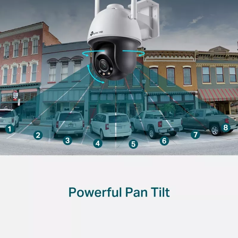 TP-Link VIGI 4MP välisvõrgu täisvärviga Wi-Fi pan-tilt kaamera