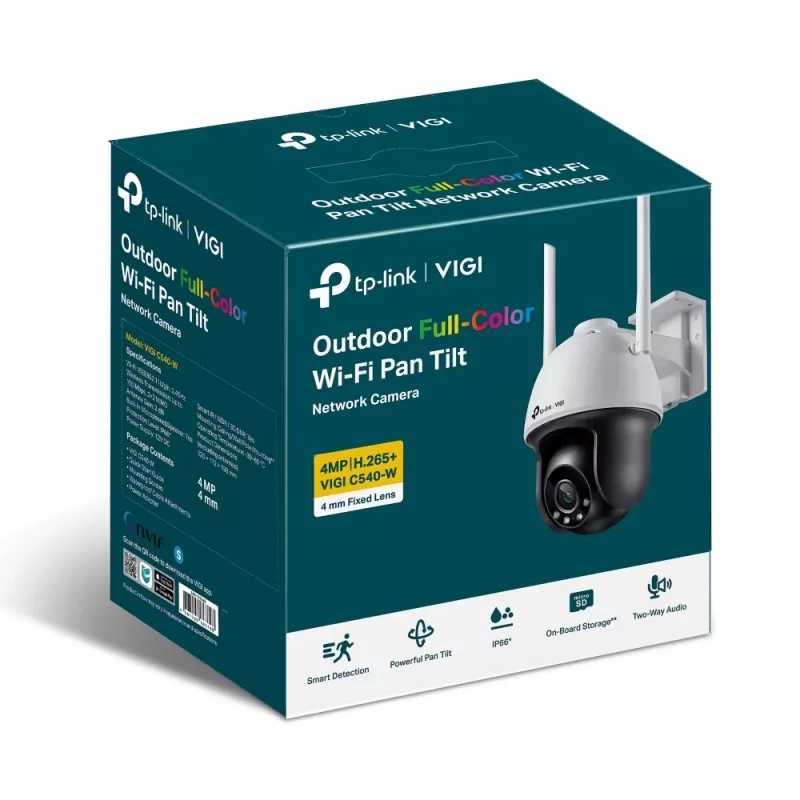 TP-Link VIGI 4MP välisvõrgu täisvärviga Wi-Fi pan-tilt kaamera