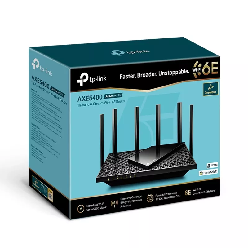 TP-Link Archer AXE5400 Tri-Band Gigabit Wi-Fi 6E ruuter