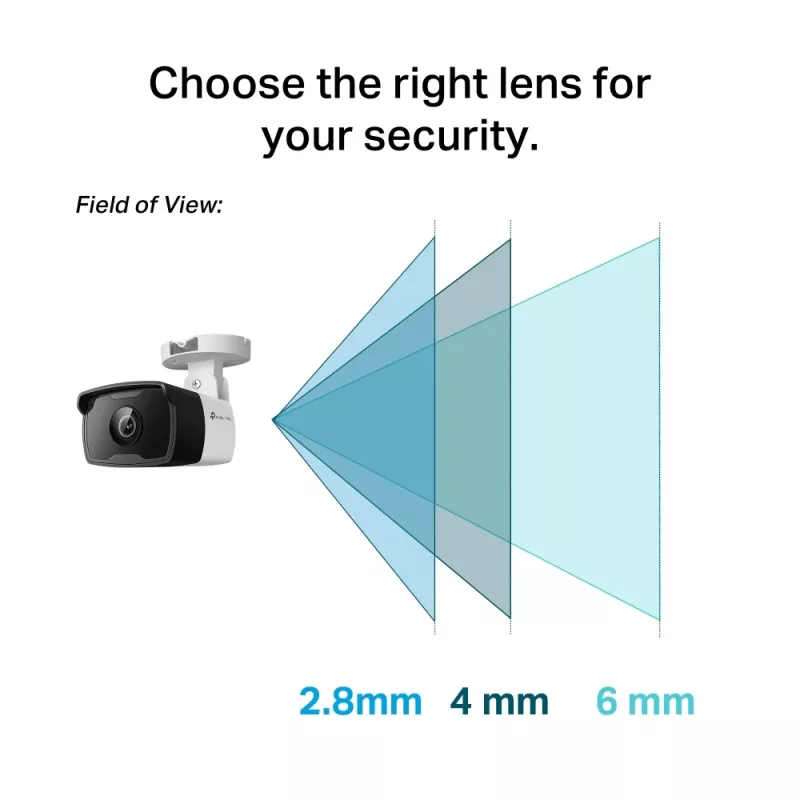 TP-Link VIGI C340I 2.8MM turvakaamera Bullet IP turvakaamera Välitingimustesse 2560 x 1440 pikslit Lagi/Sein/Post