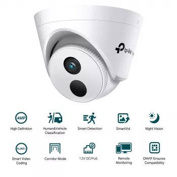 TP-Link VIGI C440I 4MM turvakaamera, kupli tüüpi IP-kaamera, siseruumidesse, 2560 x 1440 pikslit, lae paigaldus