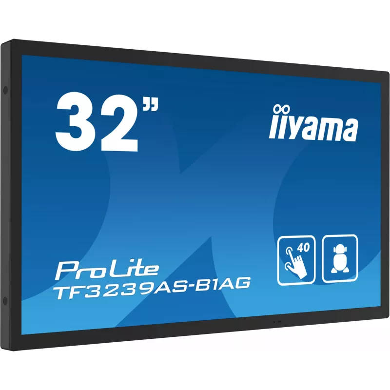 iiyama TF3239AS-B1AG arvutimonitor 80 cm (31,5 tolli) 1920 x 1080 pikslit Full HD LED puuteekraan Must