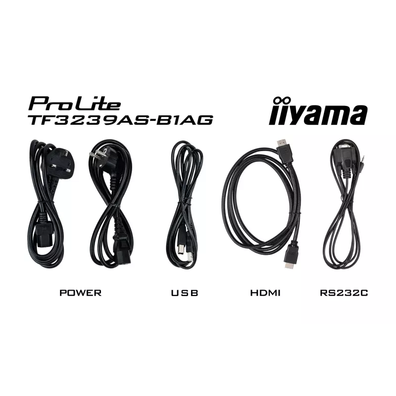 iiyama TF3239AS-B1AG arvutimonitor 80 cm (31,5 tolli) 1920 x 1080 pikslit Full HD LED puuteekraan Must