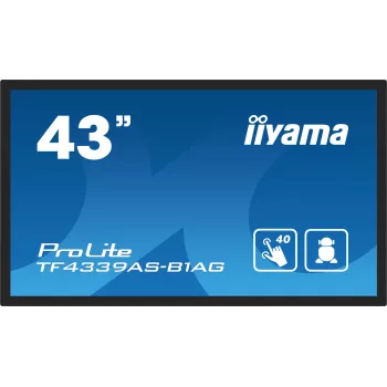 iiyama TF4339AS-B1AG arvutimonitor 108 cm (42,5 tolli) 3840 x 2160 pikslit 4K Ultra HD LED puuteekraan Must