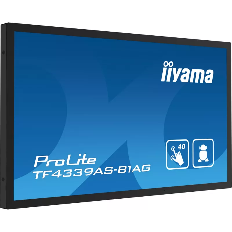 iiyama TF4339AS-B1AG arvutimonitor 108 cm (42,5 tolli) 3840 x 2160 pikslit 4K Ultra HD LED puuteekraan Must