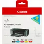 Canon PGI-72 MBK/C/M/Y/R 5 tindikasseti mitmikpakend, standardmahuga, tsüaan, magenta, mattmust, punane, kollane, 5 tk, 1640 lehekülge, 710 lehekülge, mitmikpakend
