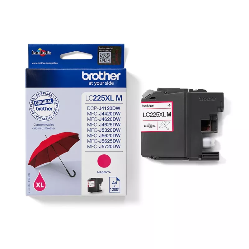 Brother LC225XLM tindikassett 1 tk Originaal Magenta