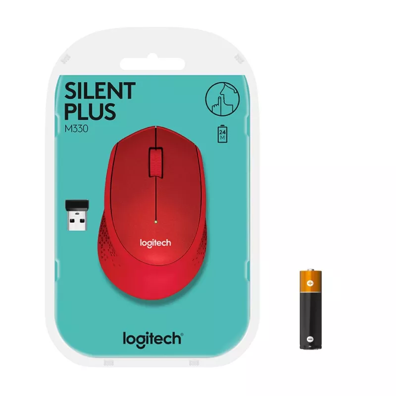LOGITECH M330 Silent Plus Red
