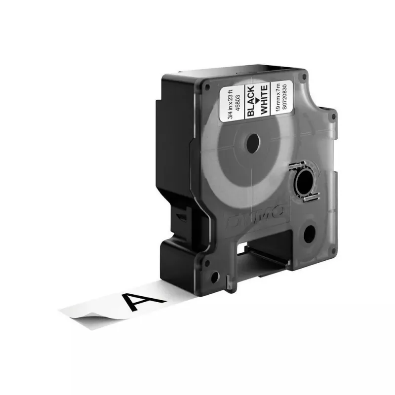 DYMO autentsed D1 sildid | Must trükk valgel lindil | 19 mm x 7 m | Isekleepuvad sildid LabelManager sildivalmistajatele | Valmistatud Euroopas