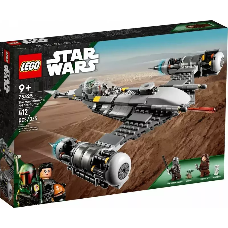 Konstruktsioonimänguasi LEGO Star Wars N-1 Starfighter koos Lapse (Beebi Yoda) figuuriga 75325