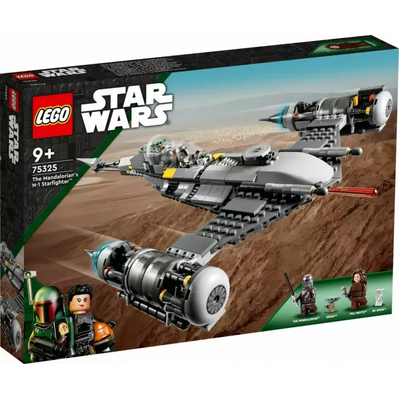 Konstruktsioonimänguasi LEGO Star Wars N-1 Starfighter koos Lapse (Beebi Yoda) figuuriga 75325