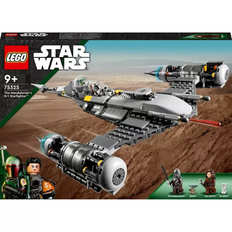 Konstruktsioonimänguasi LEGO Star Wars N-1 Starfighter koos Lapse (Beebi Yoda) figuuriga 75325