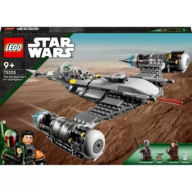 Konstruktsioonimänguasi LEGO Star Wars N-1 Starfighter koos Lapse (Beebi Yoda) figuuriga 75325
