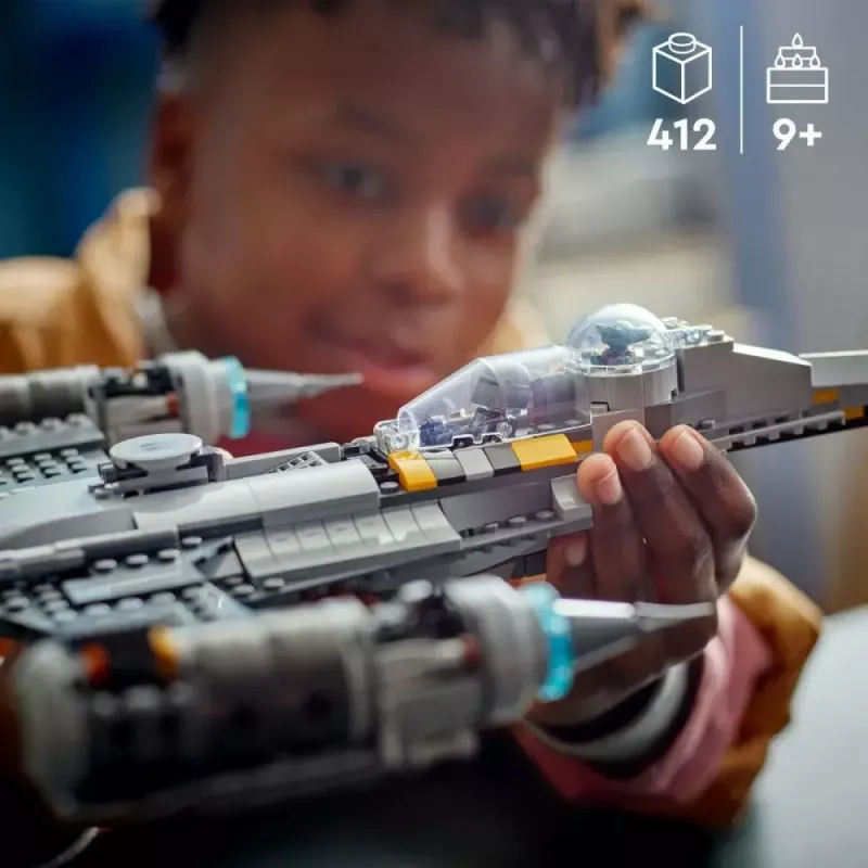 Konstruktsioonimänguasi LEGO Star Wars N-1 Starfighter koos Lapse (Beebi Yoda) figuuriga 75325